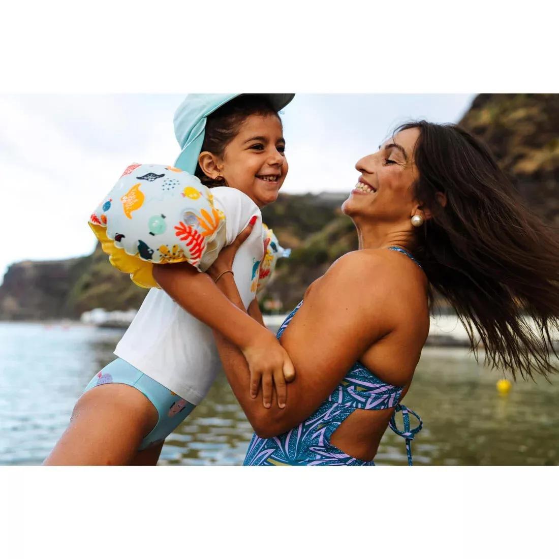 Women 1-piece Aquafitness Swimsuit - Mia Dot, Blue, No Color, large image number 6