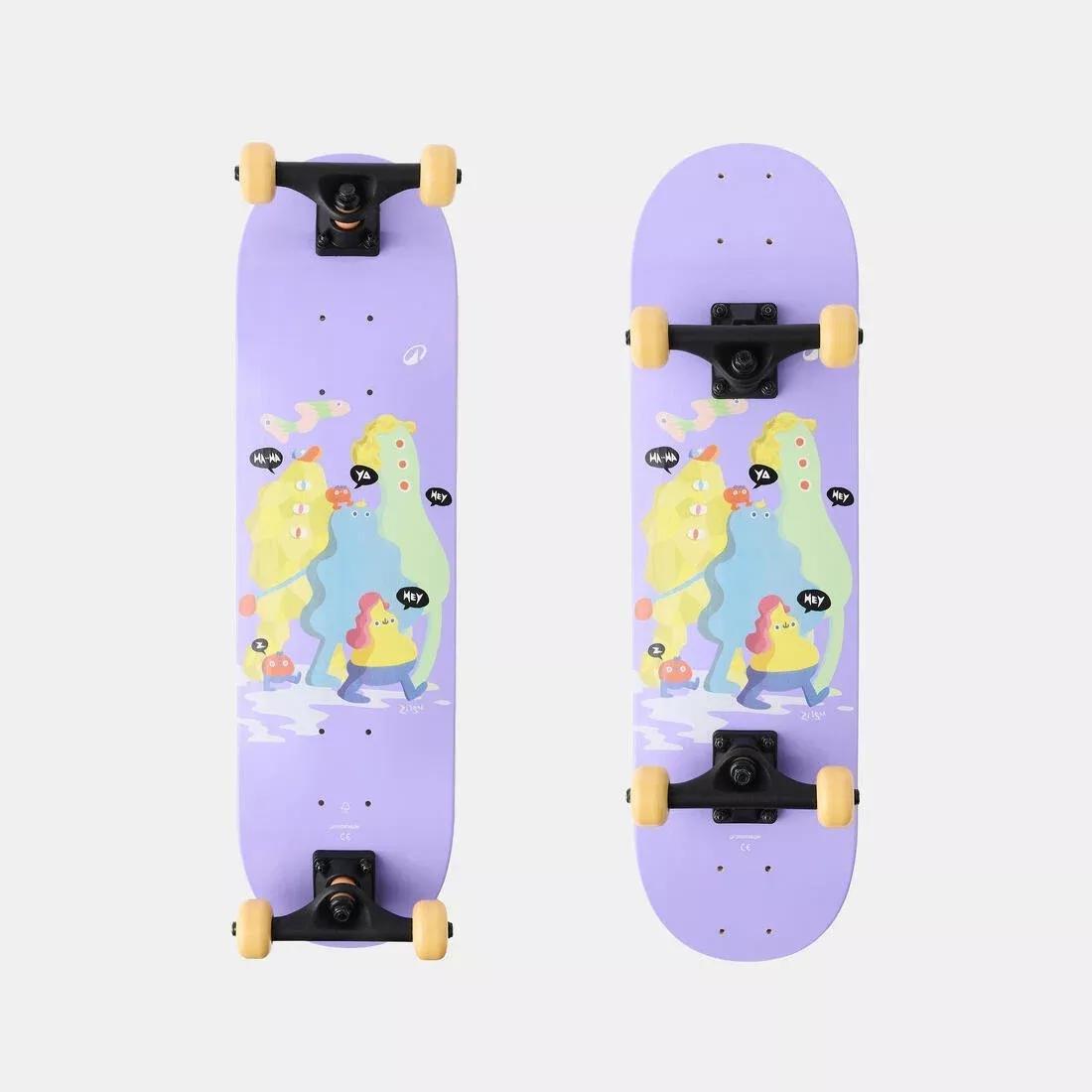Kids Skateboard - Play 120 Happy Mountains - Ages 3 to 7, Teal, No Color, medium