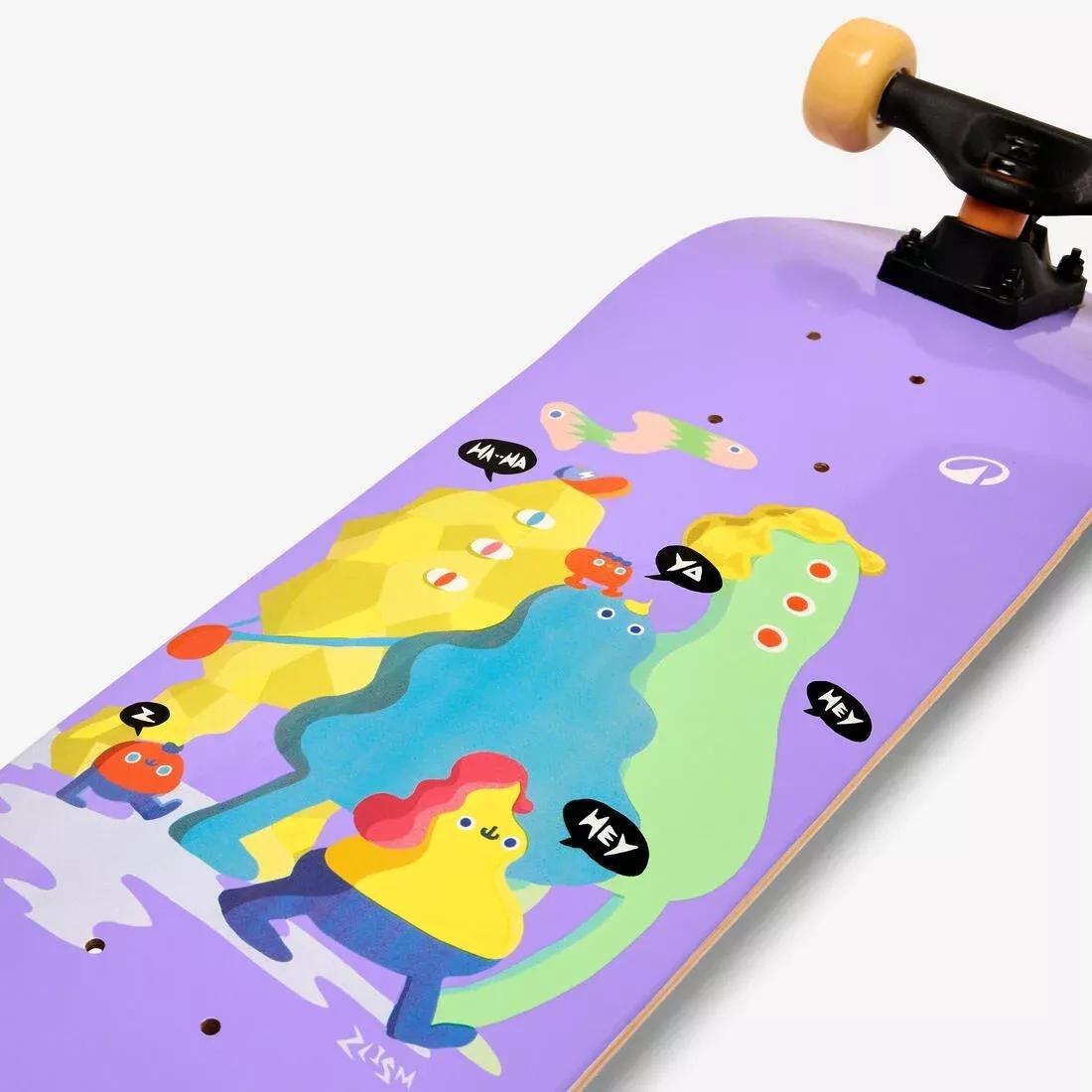 Kids Skateboard - Play 120 Happy Mountains - Ages 3 to 7, Teal, No Color, large image number 5