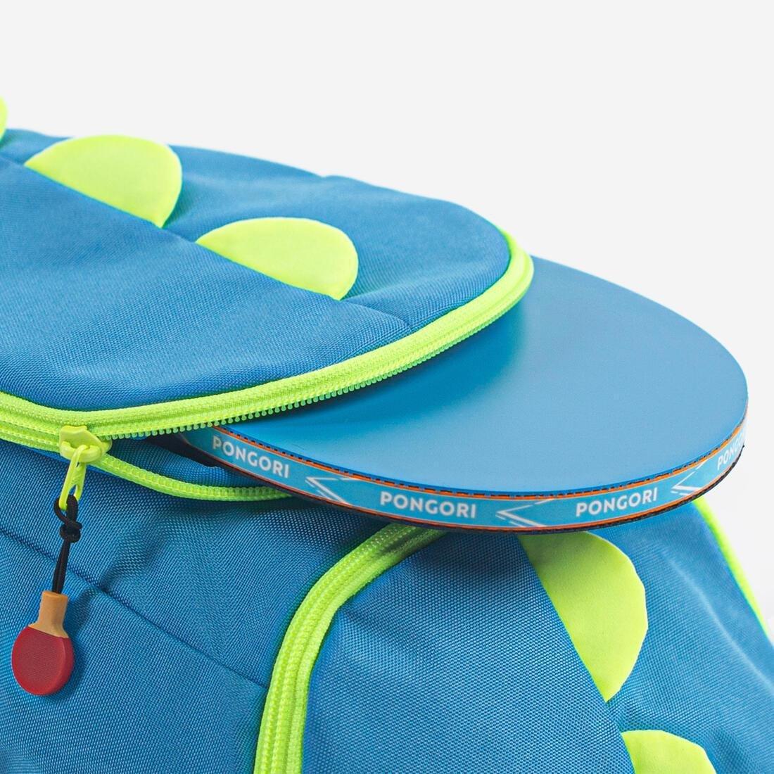Kids Unisex Table Tennis Backpack With Racket Cover - 10L, Blue, No Color, large image number 3
