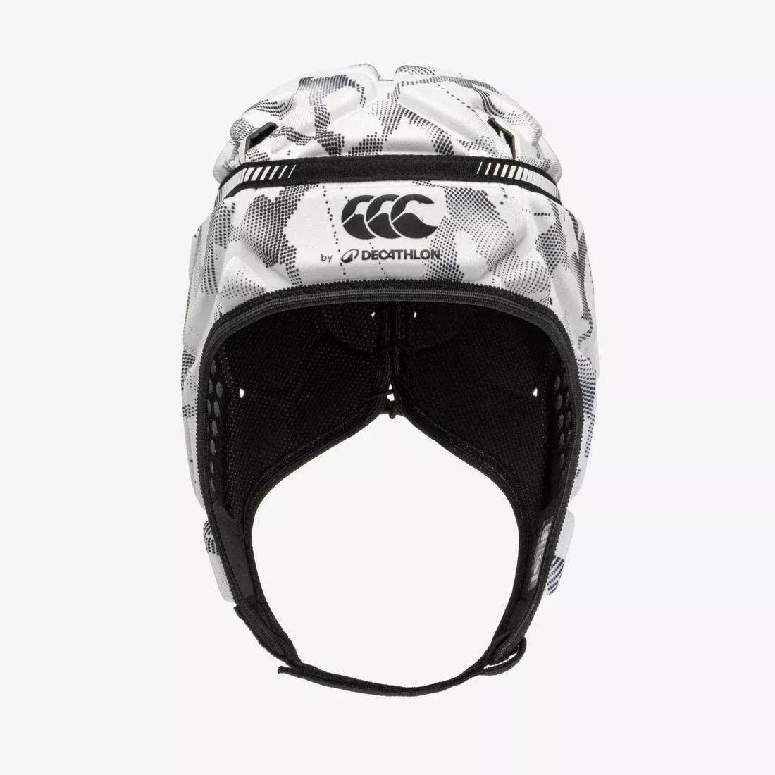 Kids/Adult Rugby Scrum Cap - R500, White, No Color, medium