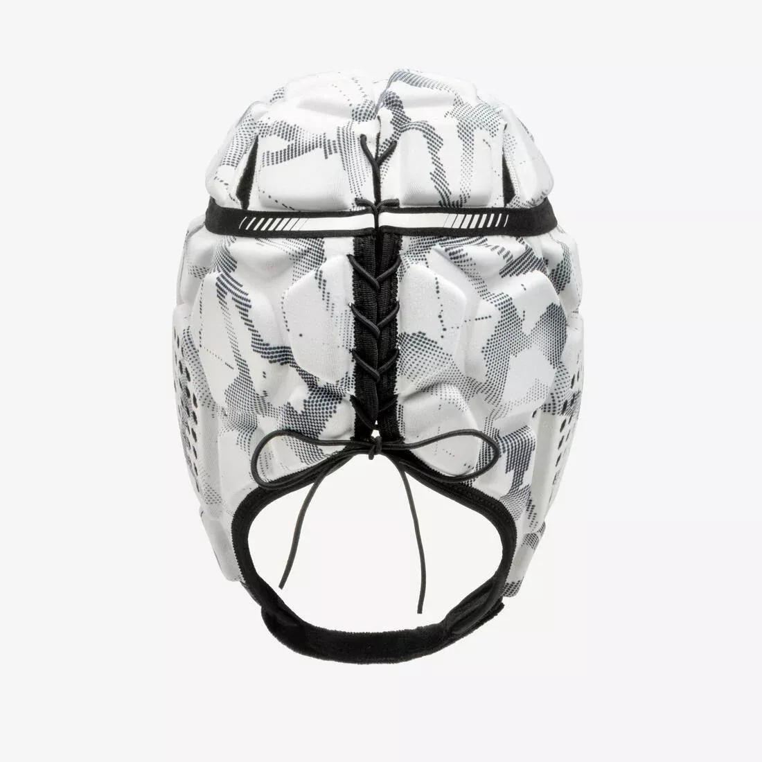 Kids/Adult Rugby Scrum Cap - R500, White, No Color, medium