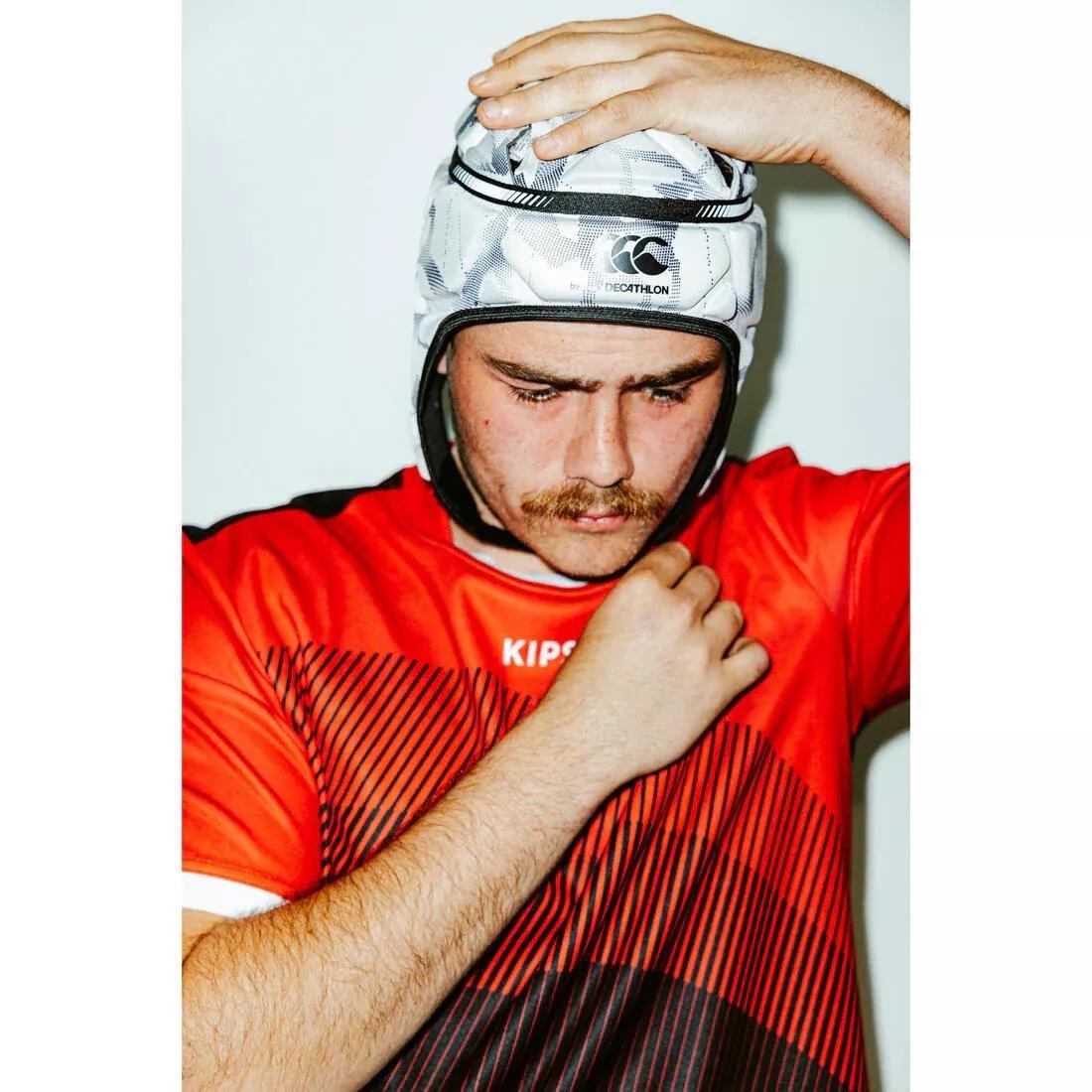 Kids/Adult Rugby Scrum Cap - R500, White, No Color, large image number 7