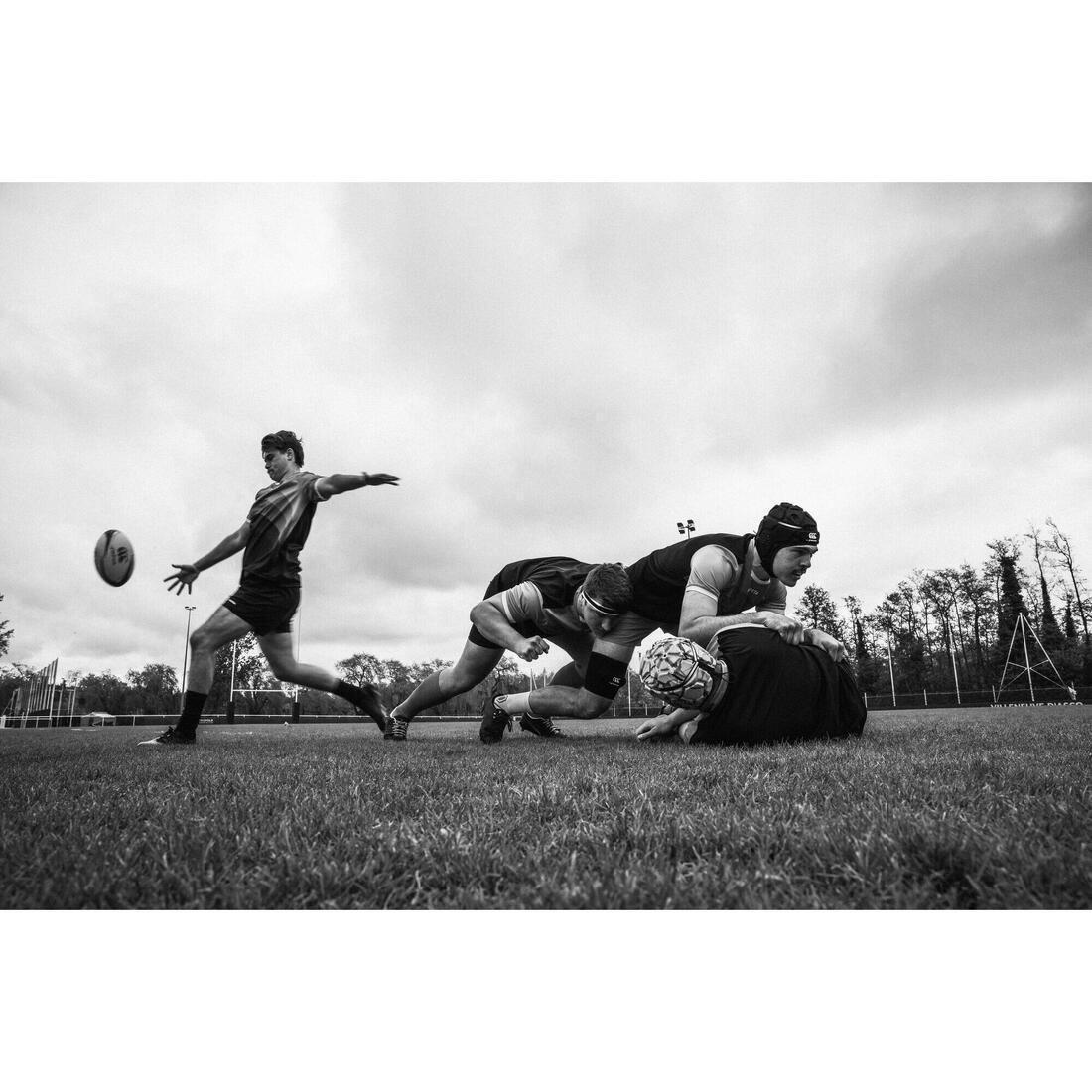 Kids/Adult Rugby Scrum Cap - R500, White, No Color, large image number 9