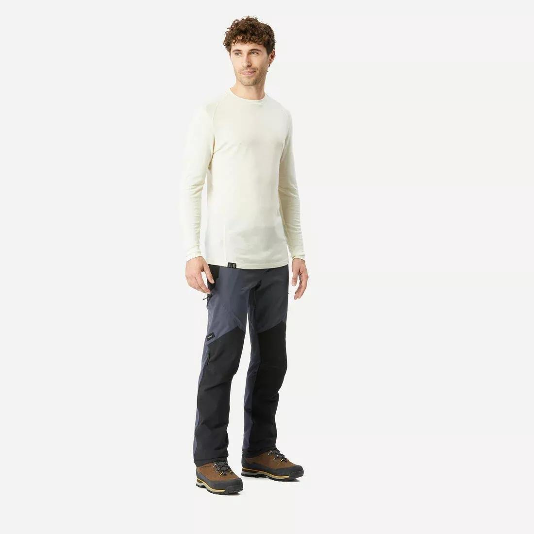 BLACK Men's water-repellent and wind-resistant trekking trousers - MT900, 5401_000, medium