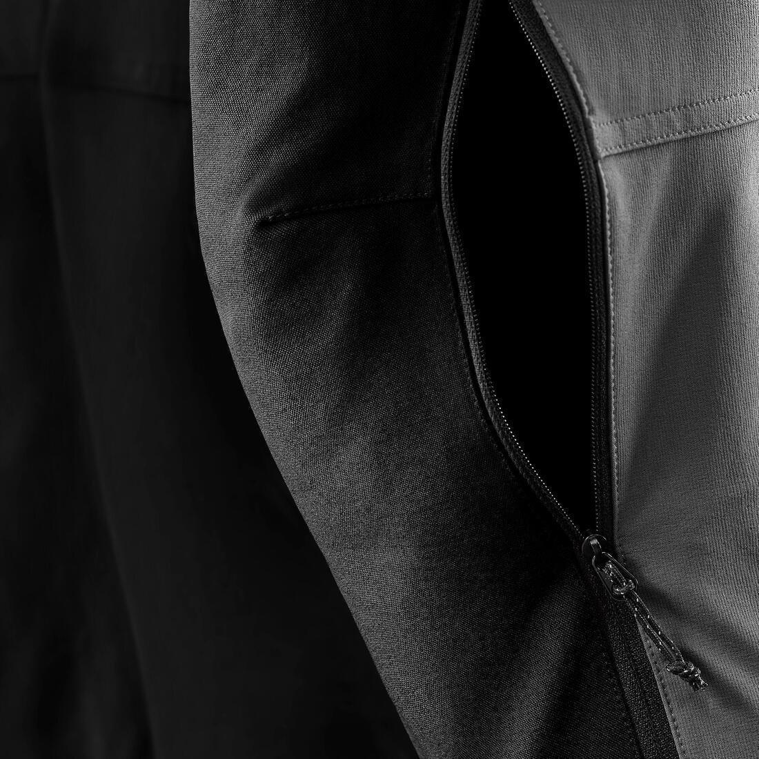 SLATE GREY Men's water-repellent and wind-resistant trekking trousers - MT900, , large image number 6