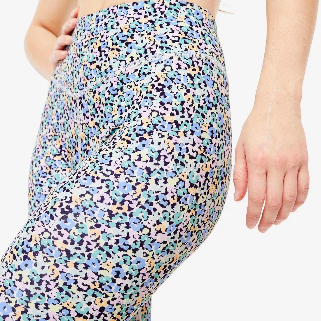 Abstract Gym Ankle-Length Fitness Leggings, Multi-colour, , large image number 2