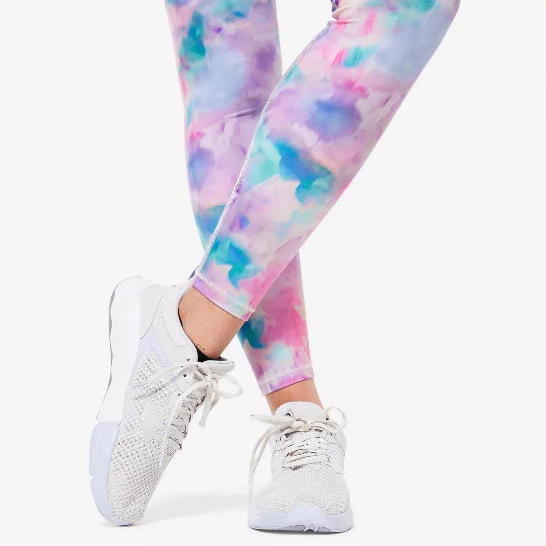 Abstract Gym Ankle-Length Fitness Leggings, Multi-colour, , large image number 13