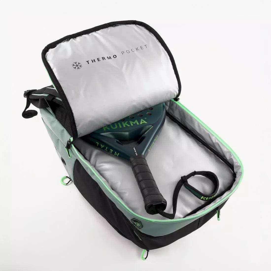30 L Insulated Padel Backpack PBP Elite, Green, No Color, large image number 8
