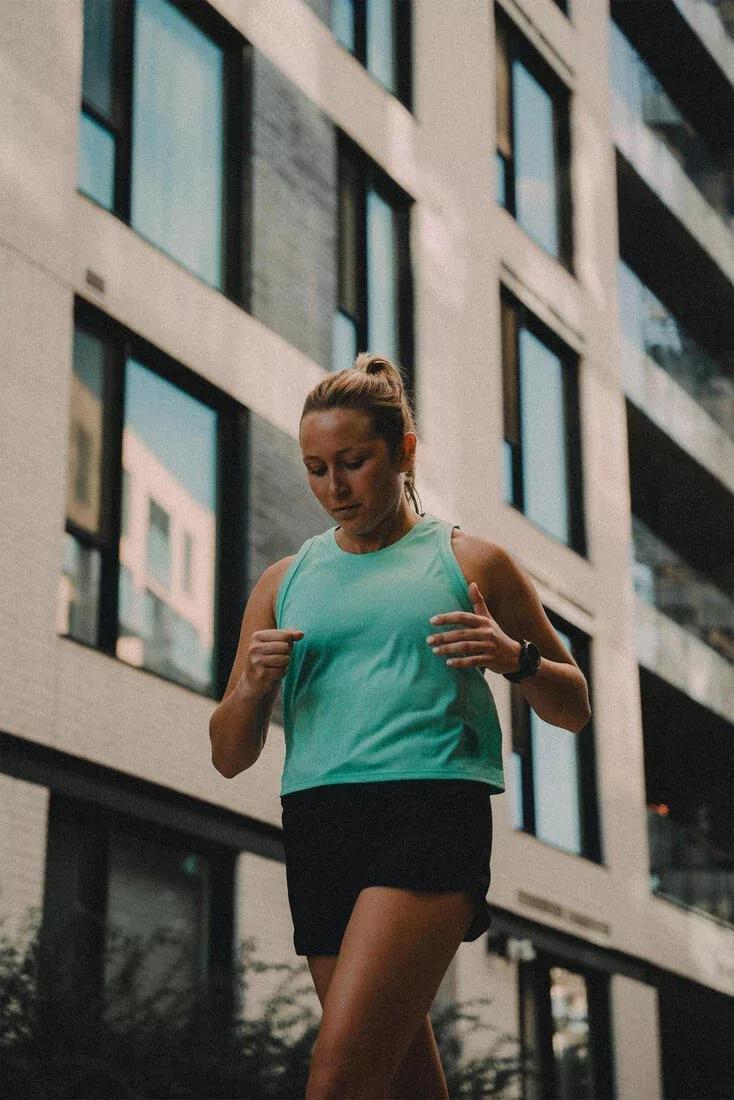 Women's Running & Trail Running Breathable Shorts KIPRUN Run 500 Dry, smoked black, , large image number 6
