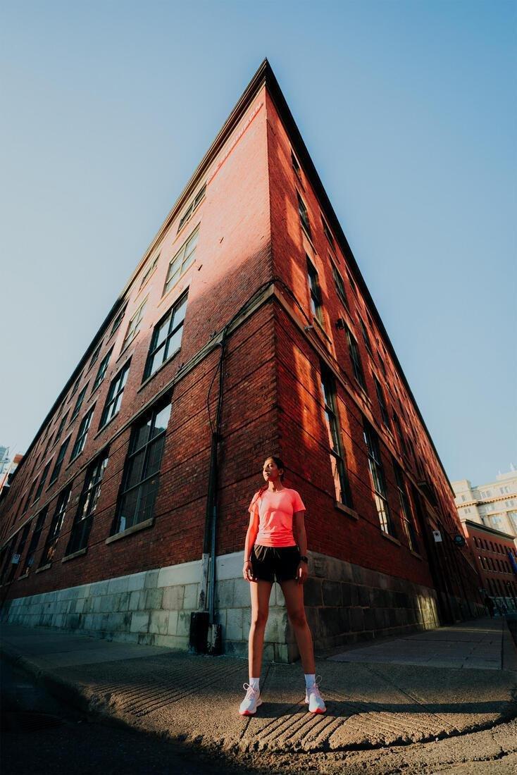 SMOKED BLACK Women's Running & Trail Running Breathable Shorts KIPRUN Run 500 Dry, No Color, large image number 8