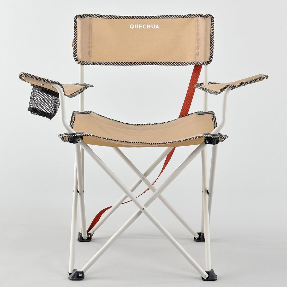 Camping Folding Armchair, Green, No Color, large image number 4