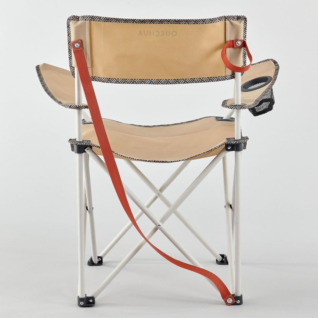 Camping Folding Armchair, Green, No Color, large image number 6