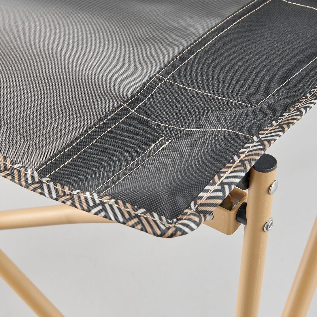 Camping Comfortable Folding Armchair, Brown, No Color, medium