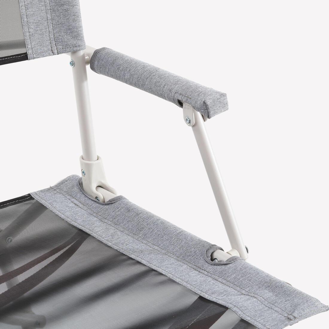 Camping Comfortable Folding Table Chair, Grey, No Color, large image number 13
