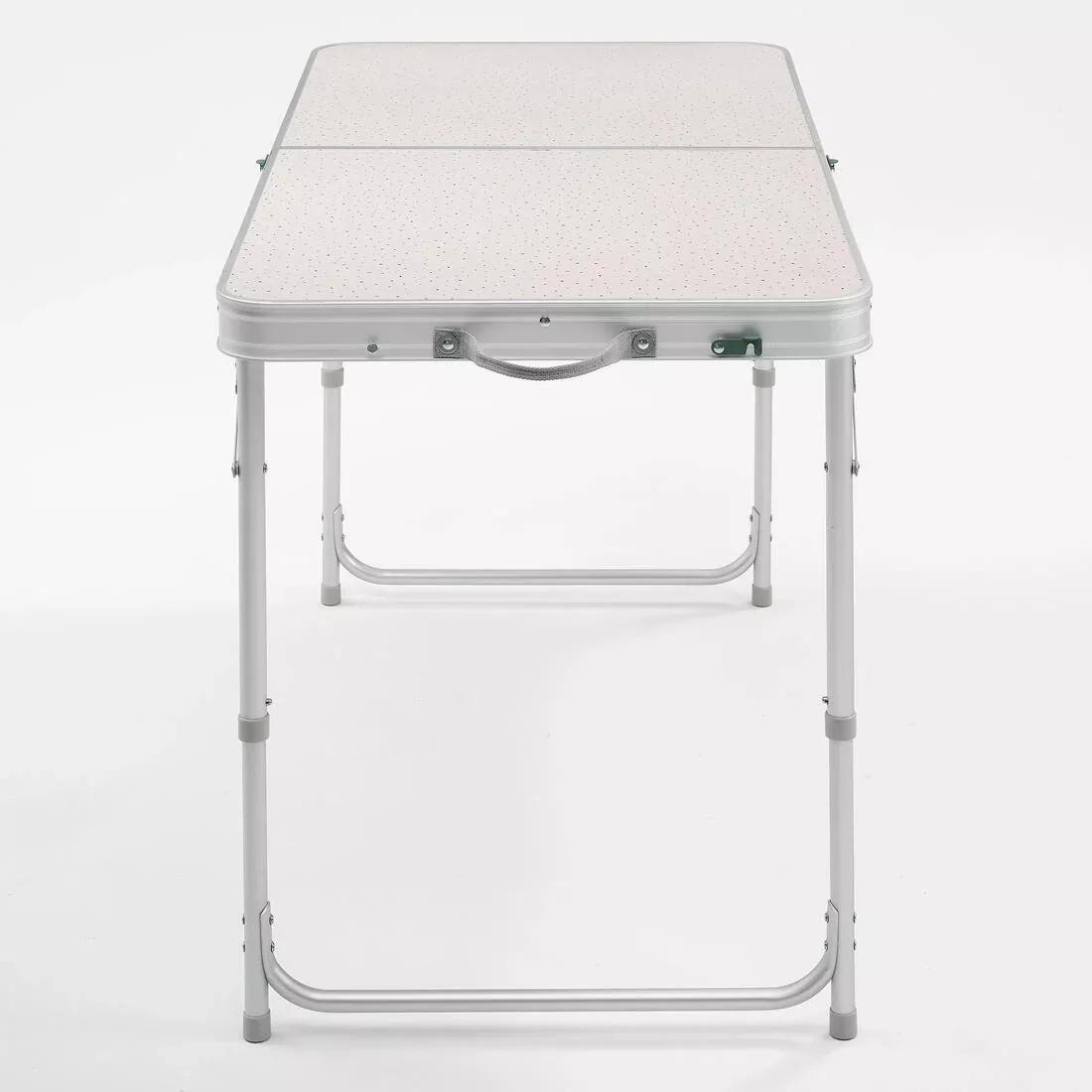 Folding Camping Table - 4 Stools - 4 To 6 People, Green, No Color, large image number 6