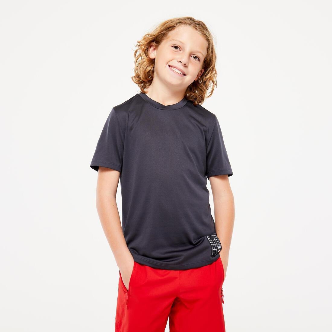 Kids Unisex Breathable T-Shirt, Grey, , large image number 0