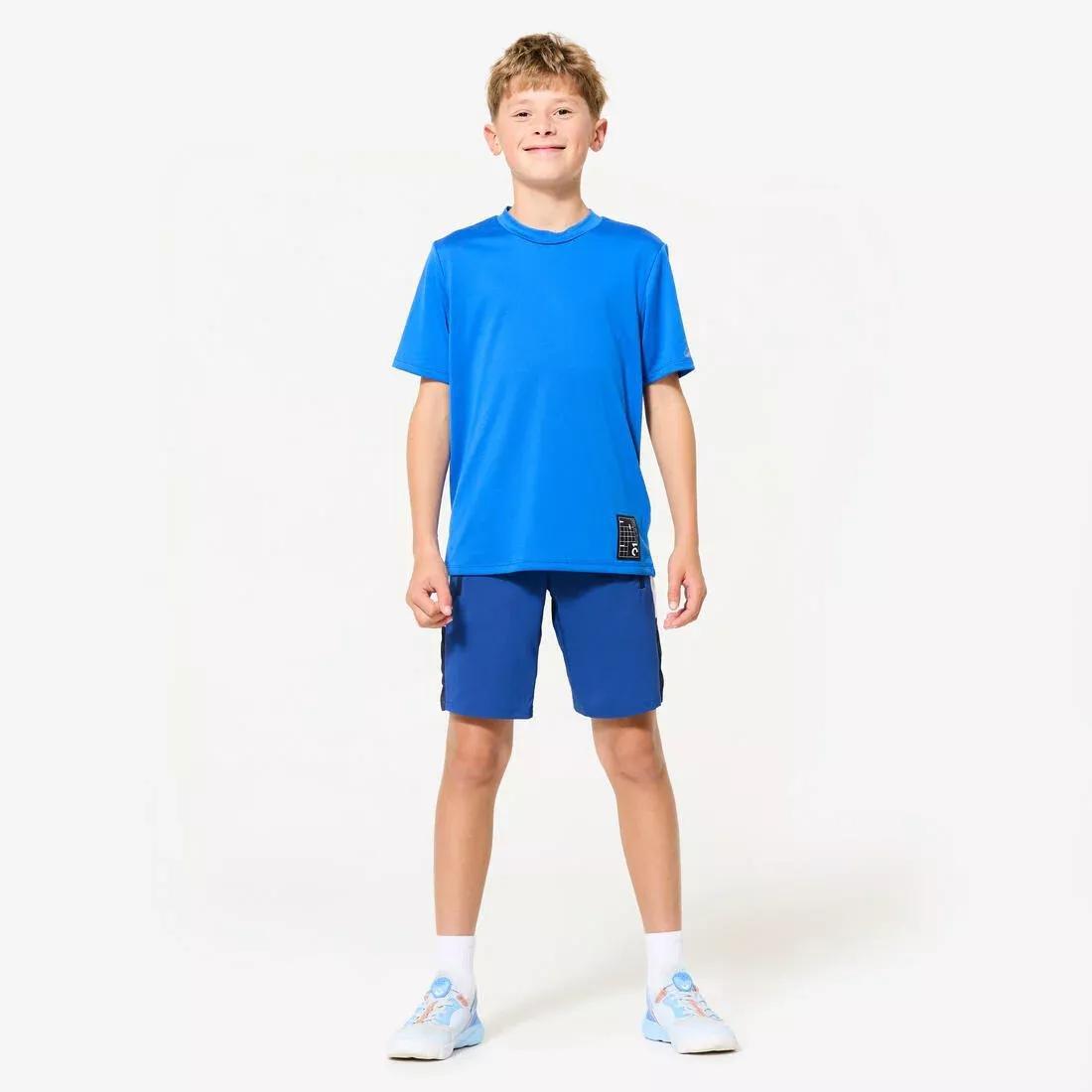 Kids Unisex Breathable T-Shirt, Blue, No Color, large image number 2