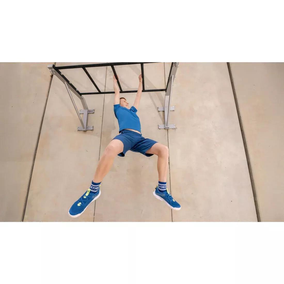 Kids Unisex Breathable T-Shirt, Blue, No Color, large image number 6