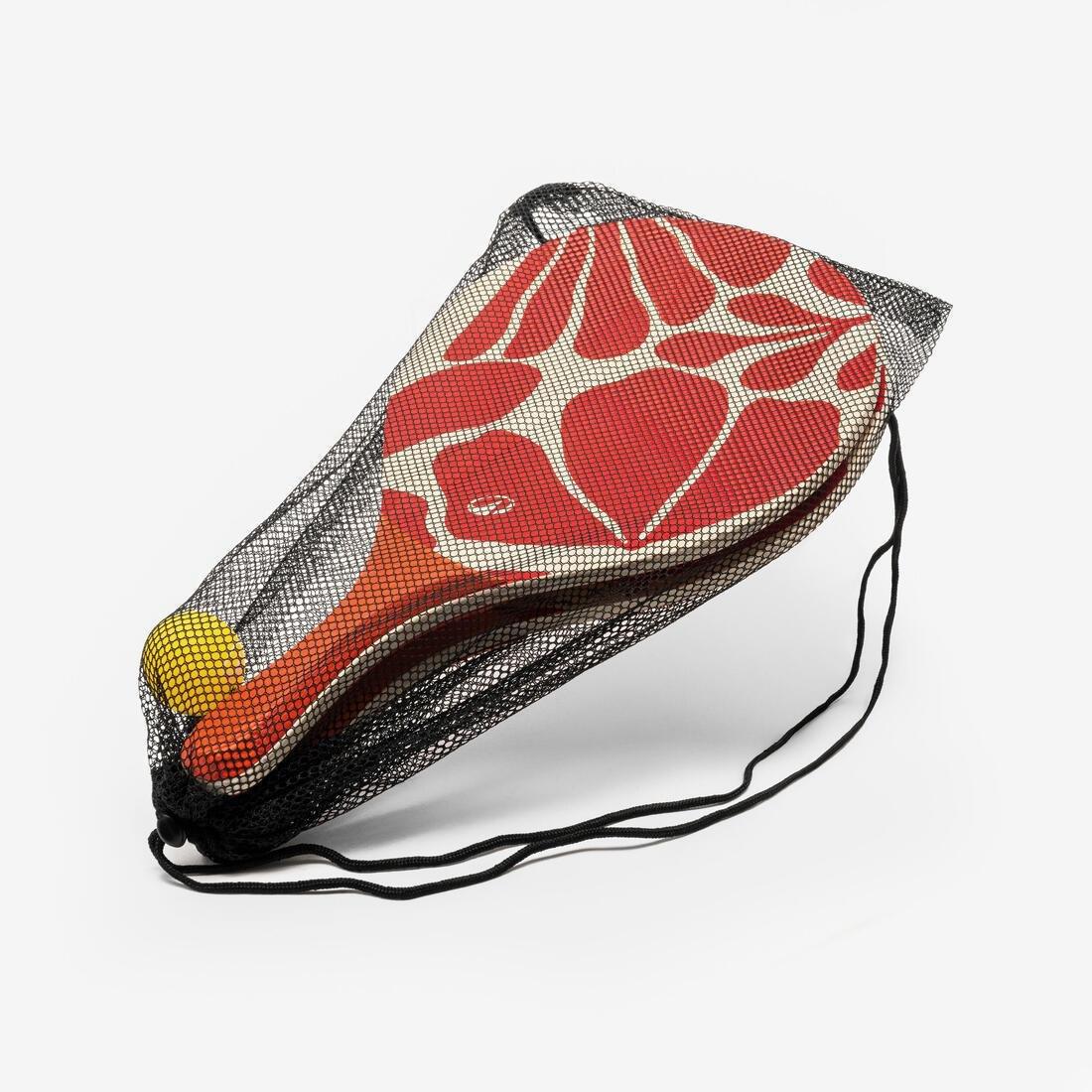 Beach Tennis Racket Set Woody Racket, Yellow, No Color, large image number 6