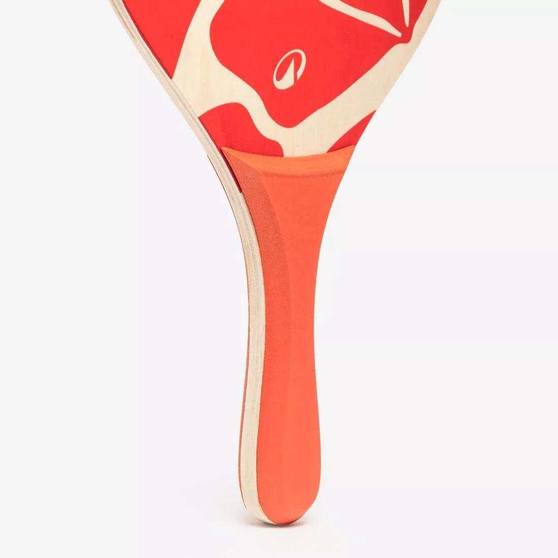 Beach Tennis Racket Set Woody Racket, Yellow, No Color, large image number 7