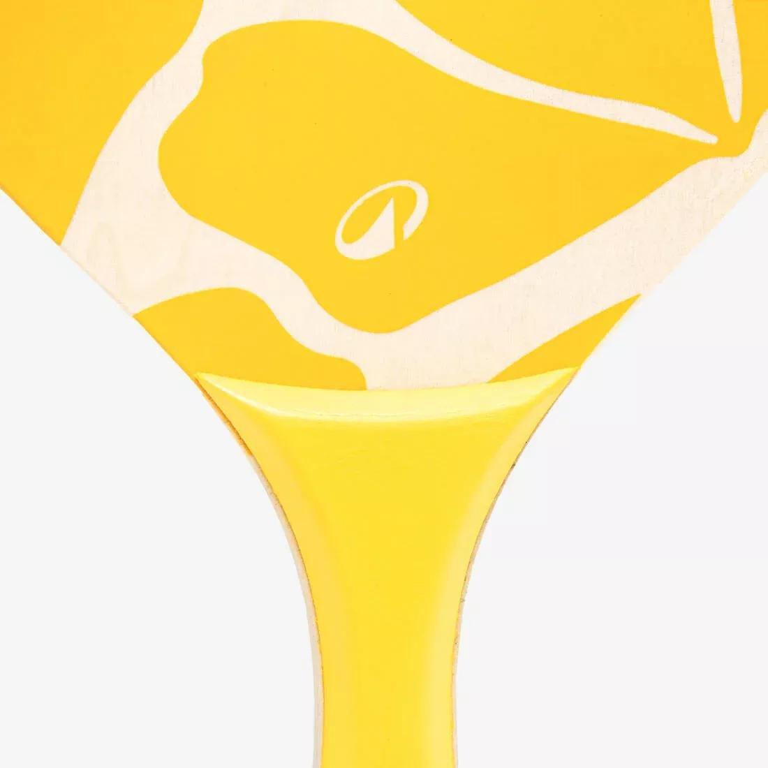 Beach Tennis Racket Set Woody Racket, Yellow, No Color, large image number 12