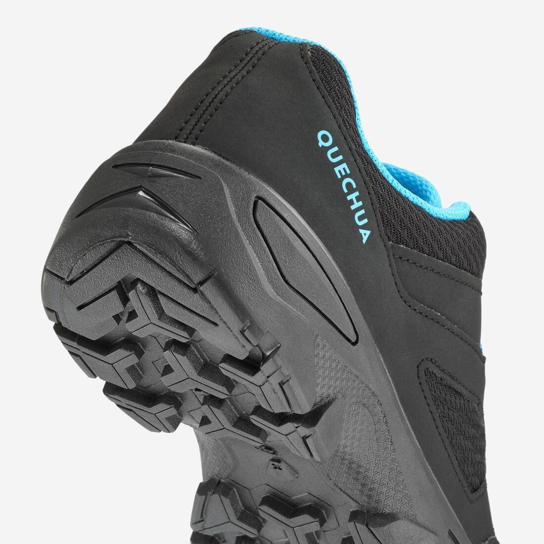 Kids Unisex Low Lace-Up Hiking Shoes - Mh100, Black/Blue, No Color, large image number 5