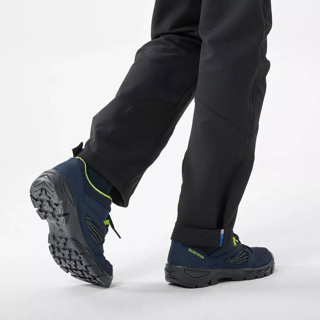 Kids Unisex Low Lace-Up Hiking Shoes - Mh100, Black/Blue, No Color, large image number 10