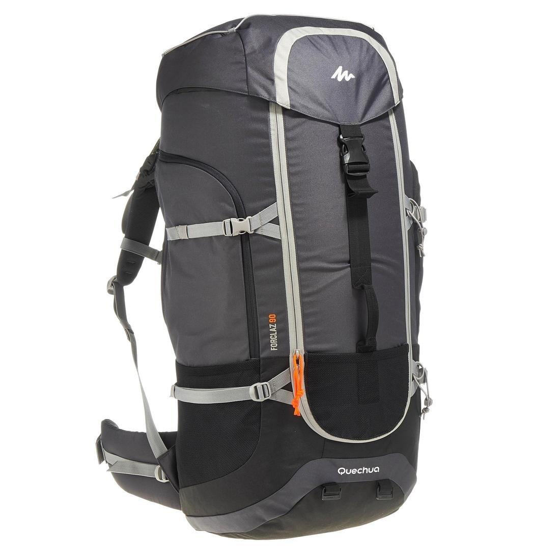 FORCLAZ - Unique Size  Men's mountain trekking rucksack | FORCLAZ 90L - grey, Carbon Grey