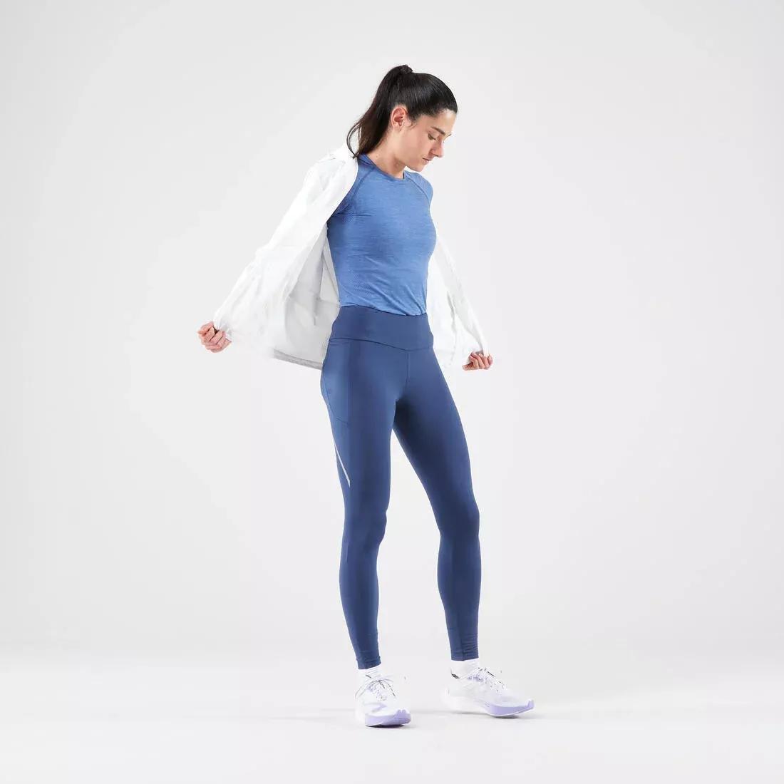 ULTRA WHITE Women's Waterproof Running Jacket - KIPRUN Run 100 Rain - White, 5401_000, medium