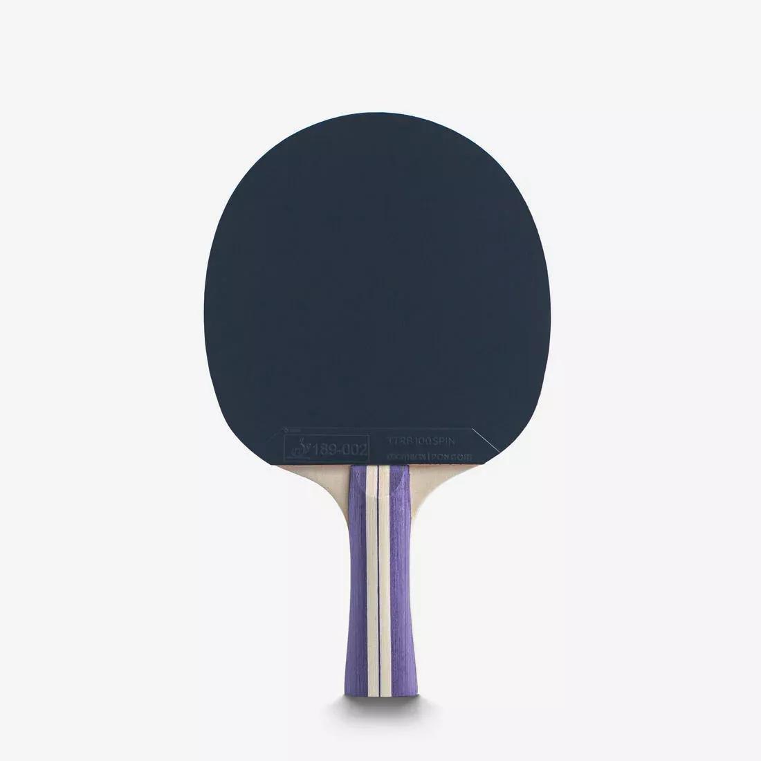Set Of 2 Bats TTR130 Spin 4* ITTF School/Club + Balls, Purple, No Color, large image number 7