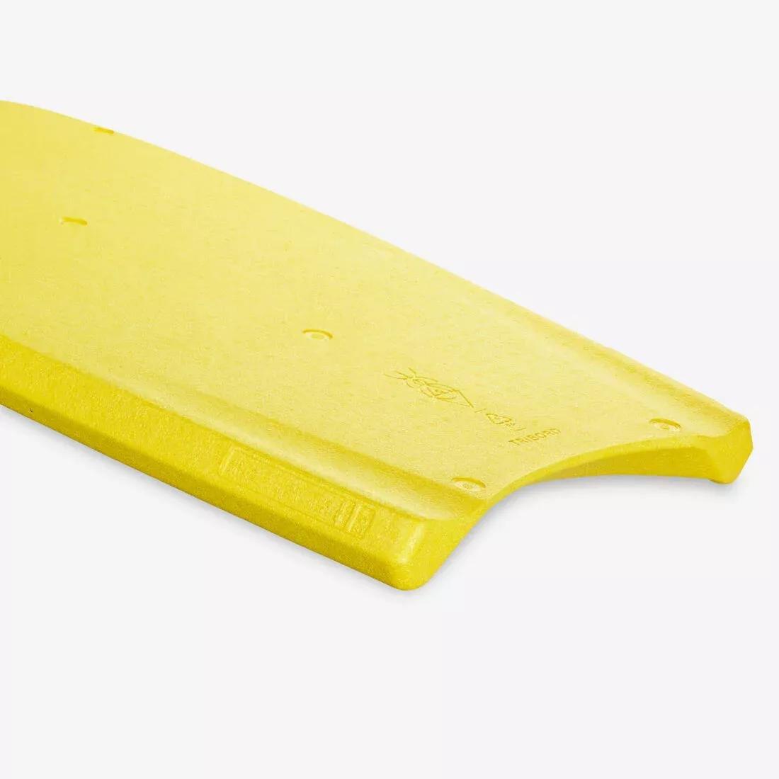Bodyboard 100 beginner single-material preformed, Yellow, No Color, large image number 2