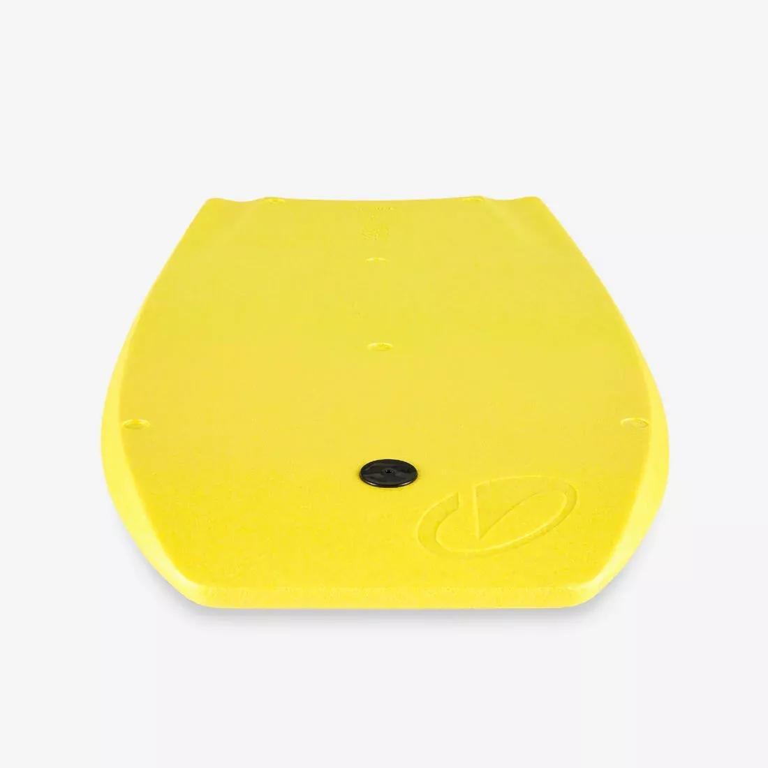 Bodyboard 100 beginner single-material preformed, Yellow, No Color, large image number 3