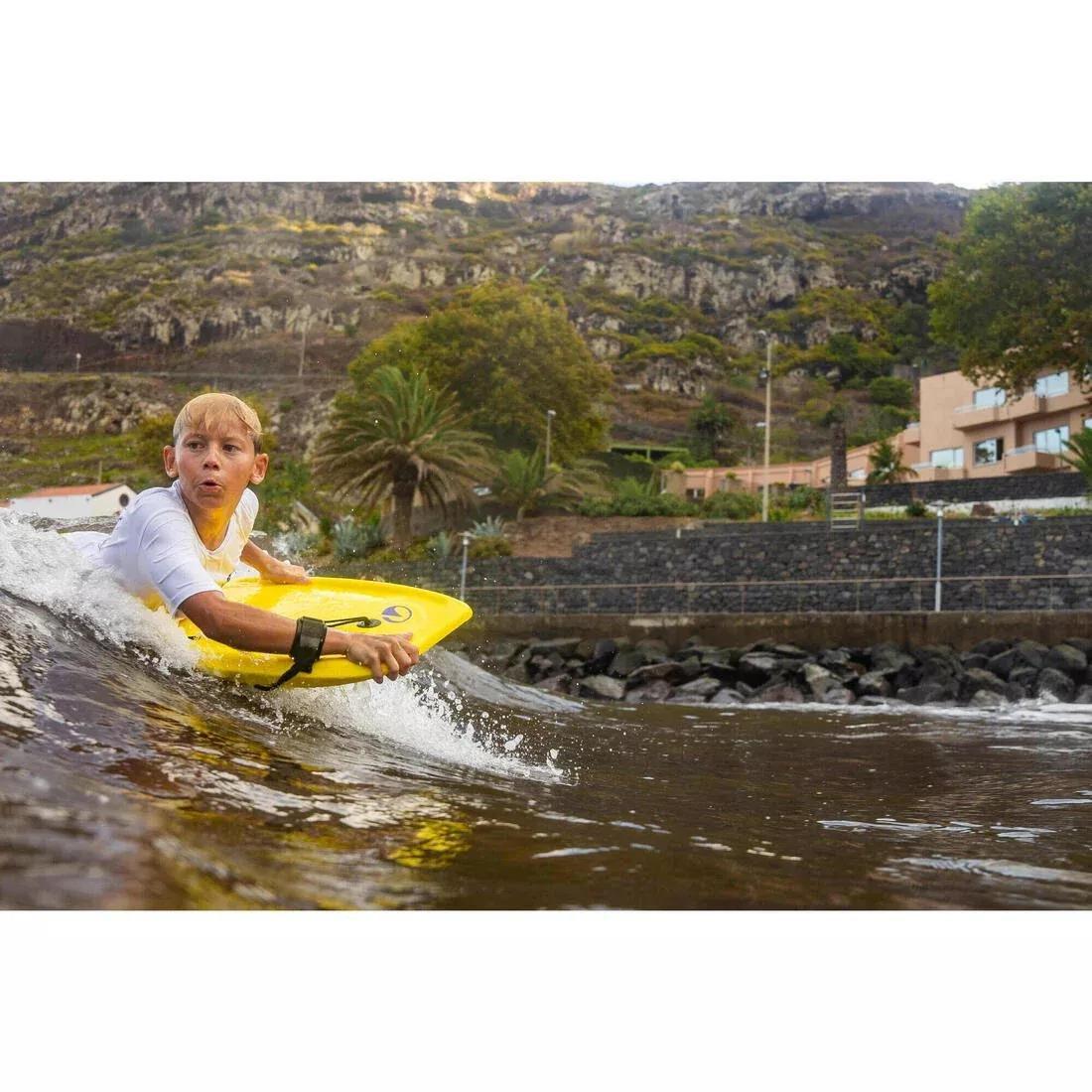 Bodyboard 100 beginner single-material preformed, Yellow, No Color, large image number 5