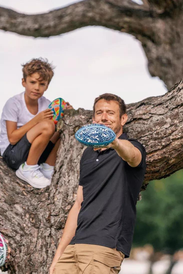 BALTIC BLUE Medium Beach Rugby Ball R100 Beach City, No Color, large image number 6