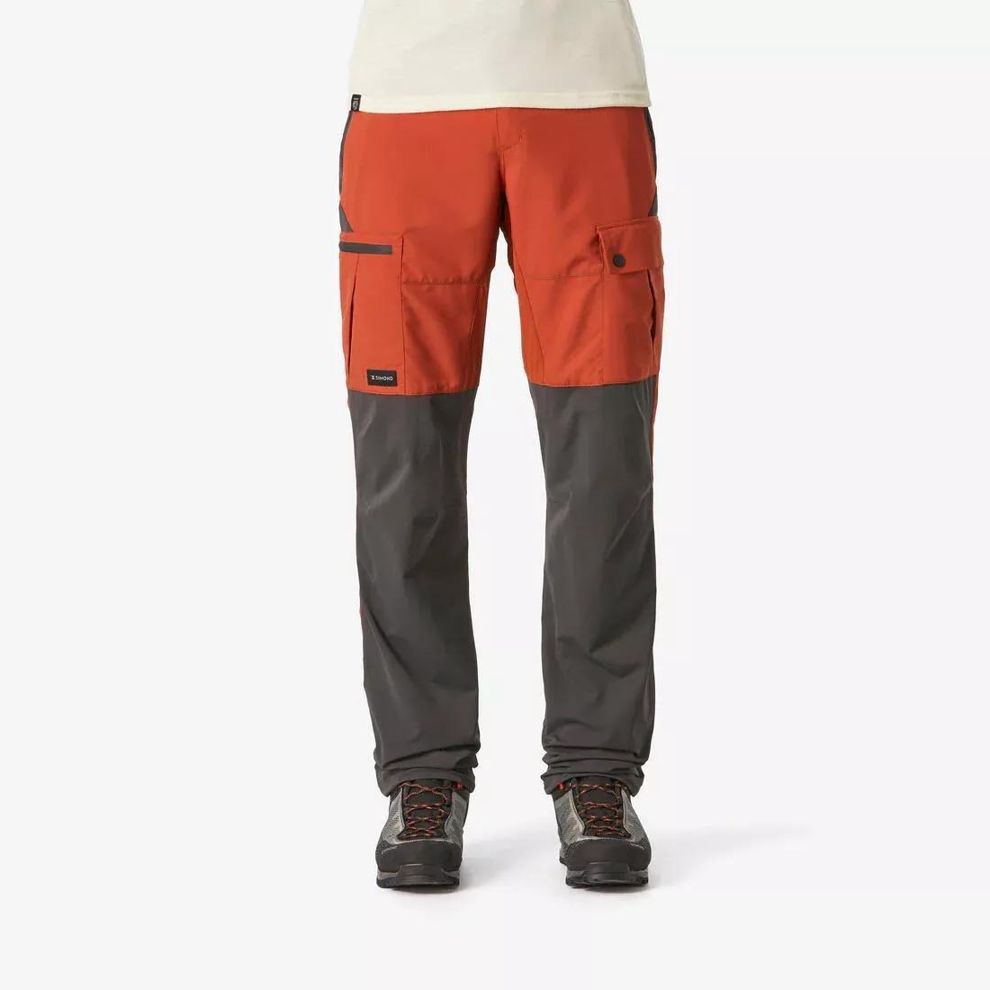 Men Durable Trekking Trousers - MT500, Grey, No Color, large image number 11