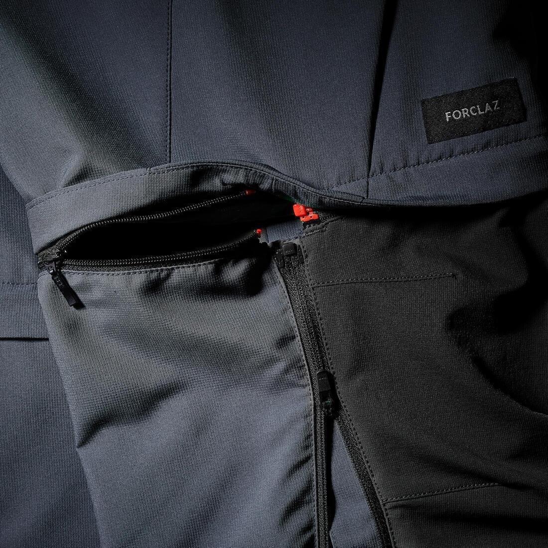Men 2-In-1 Adjustable And Robust Hiking Trousers - Mt500, Grey, , large image number 5