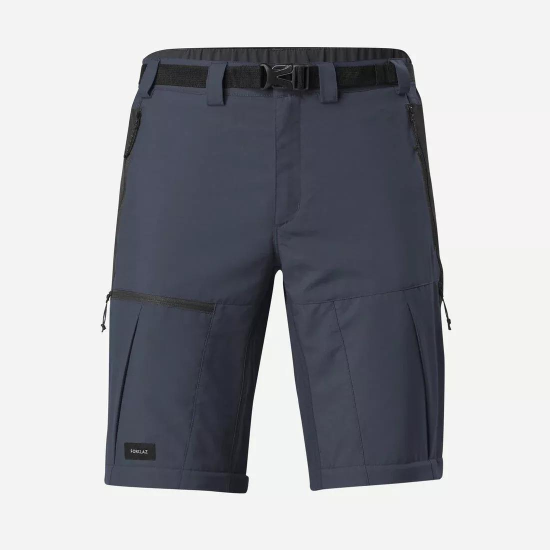Men 2-In-1 Adjustable And Robust Hiking Trousers - Mt500, Grey, , large image number 8