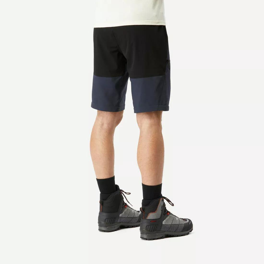 Men 2-In-1 Adjustable And Durable Hiking Trousers - MT500, Khaki, No Color, large image number 3