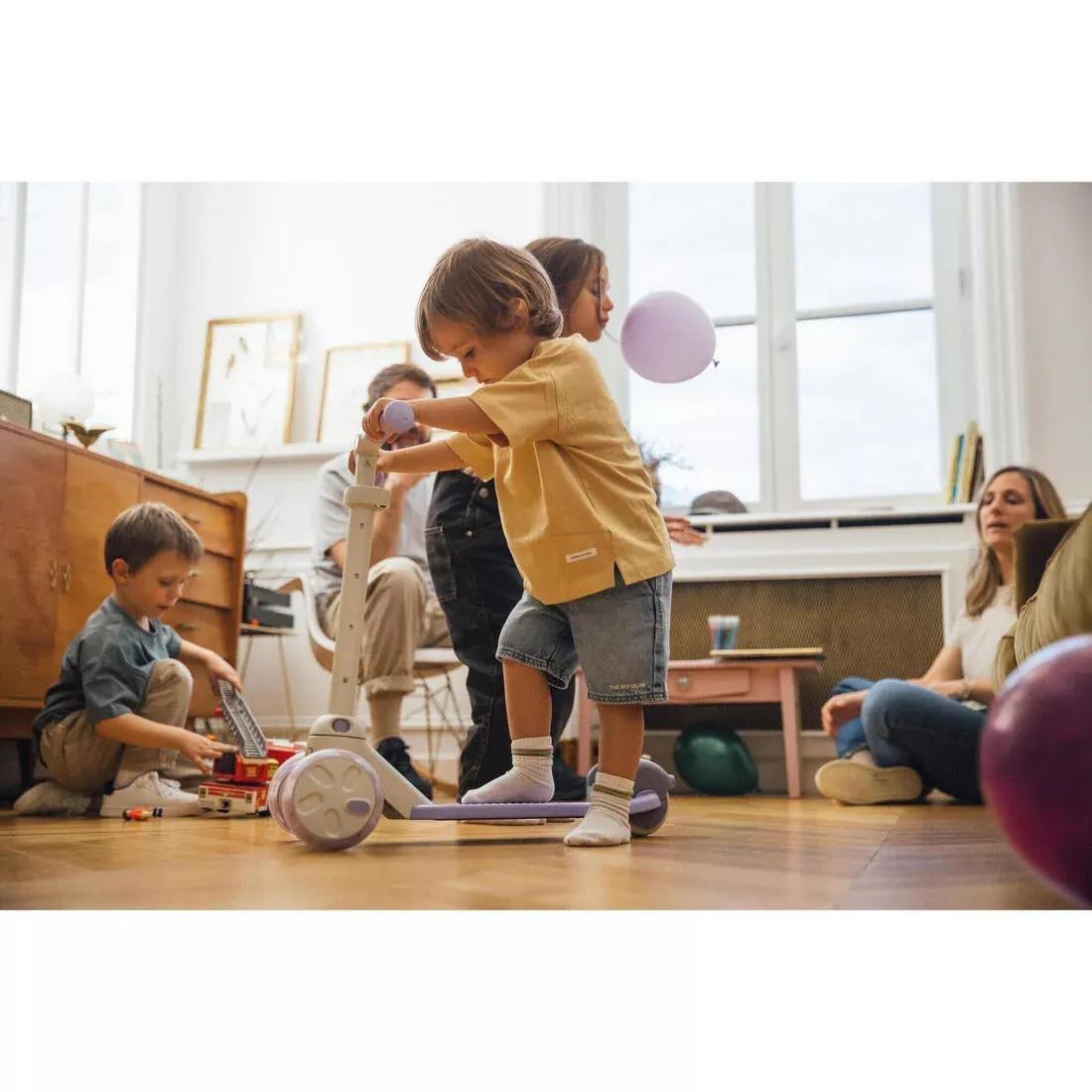 Kids Unisex 3-Wheeled Scooter - B500, Beige, No Color, large image number 12