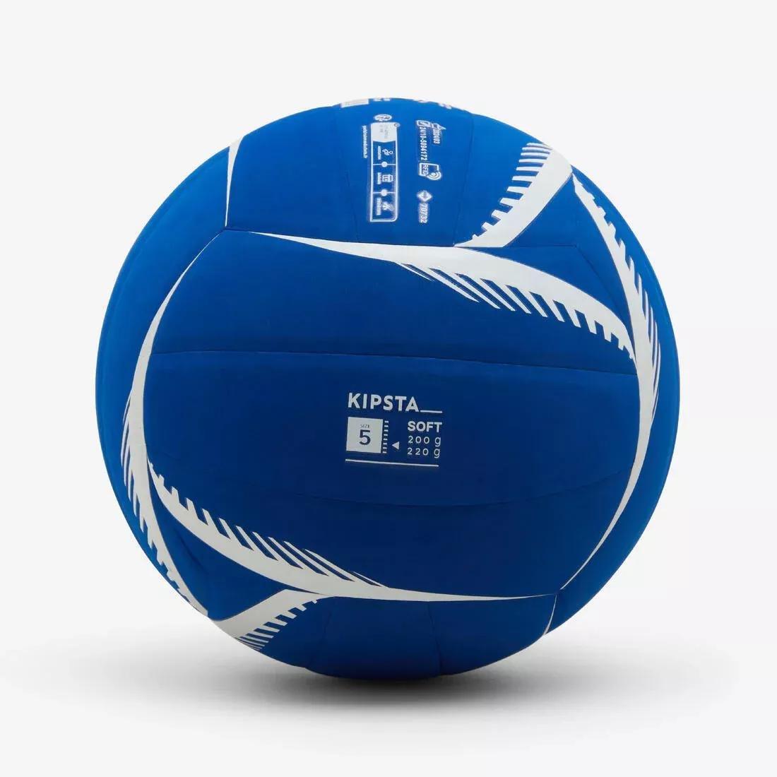 Volleyball 200 / 220 g Ball VB500 Soft, Blue, No Color, large image number 5