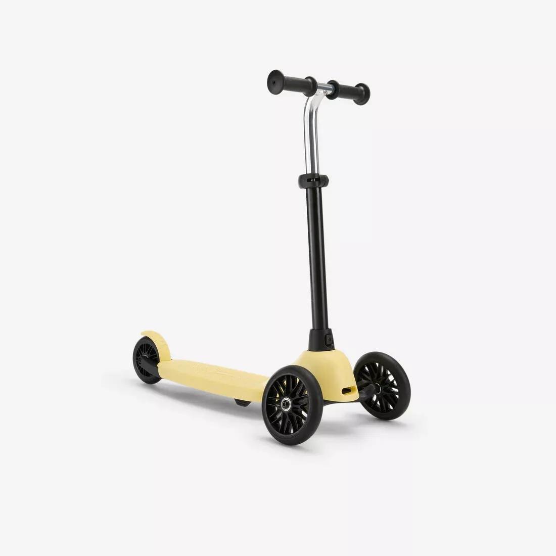 Kids 3-Wheeled Scooter - Btwin B100, Yellow, No Color, medium