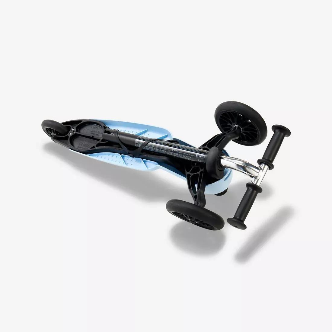 Kids 3-Wheeled Scooter - Btwin B100, Yellow, No Color, large image number 3