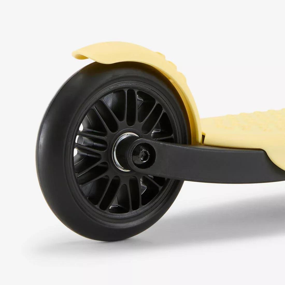 Kids 3-Wheeled Scooter - Btwin B100, Yellow, No Color, large image number 8