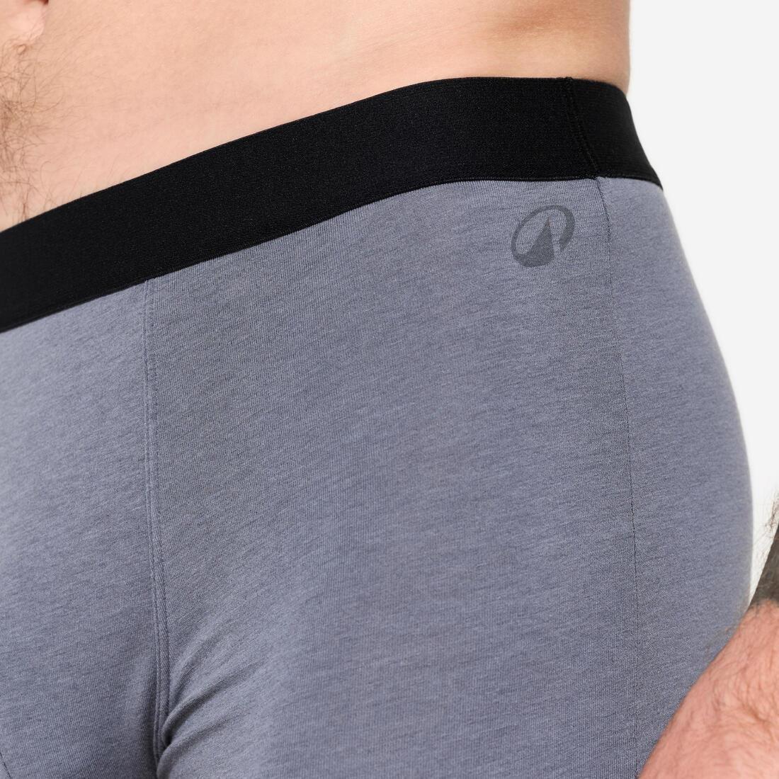 Men Cotton Boxers - Tri-Pack, Black, No Color, large image number 5