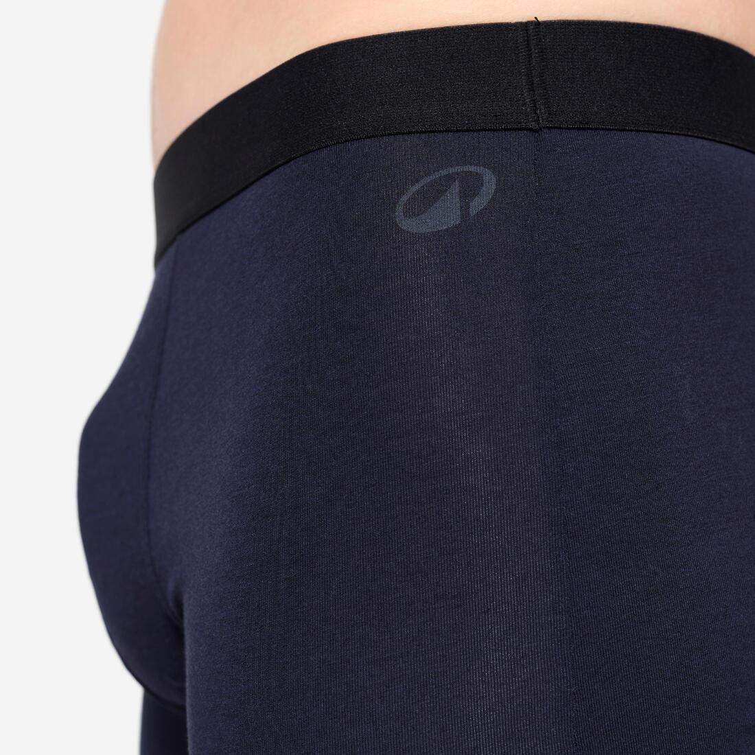 Men Cotton Boxers - Tri-Pack, Black, No Color, large image number 8