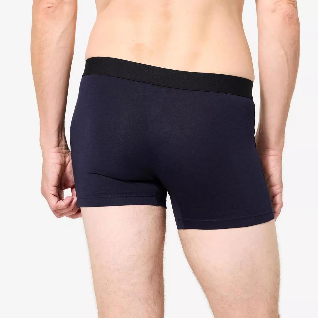Men Cotton Boxers - Tri-Pack, Black, No Color, large image number 9