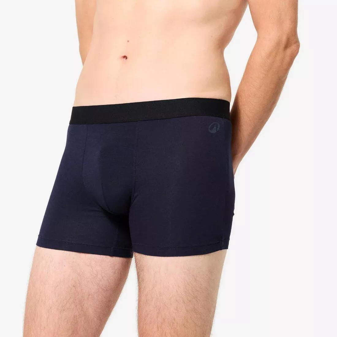 Men Cotton Boxers - Tri-Pack, Black, No Color, large image number 10