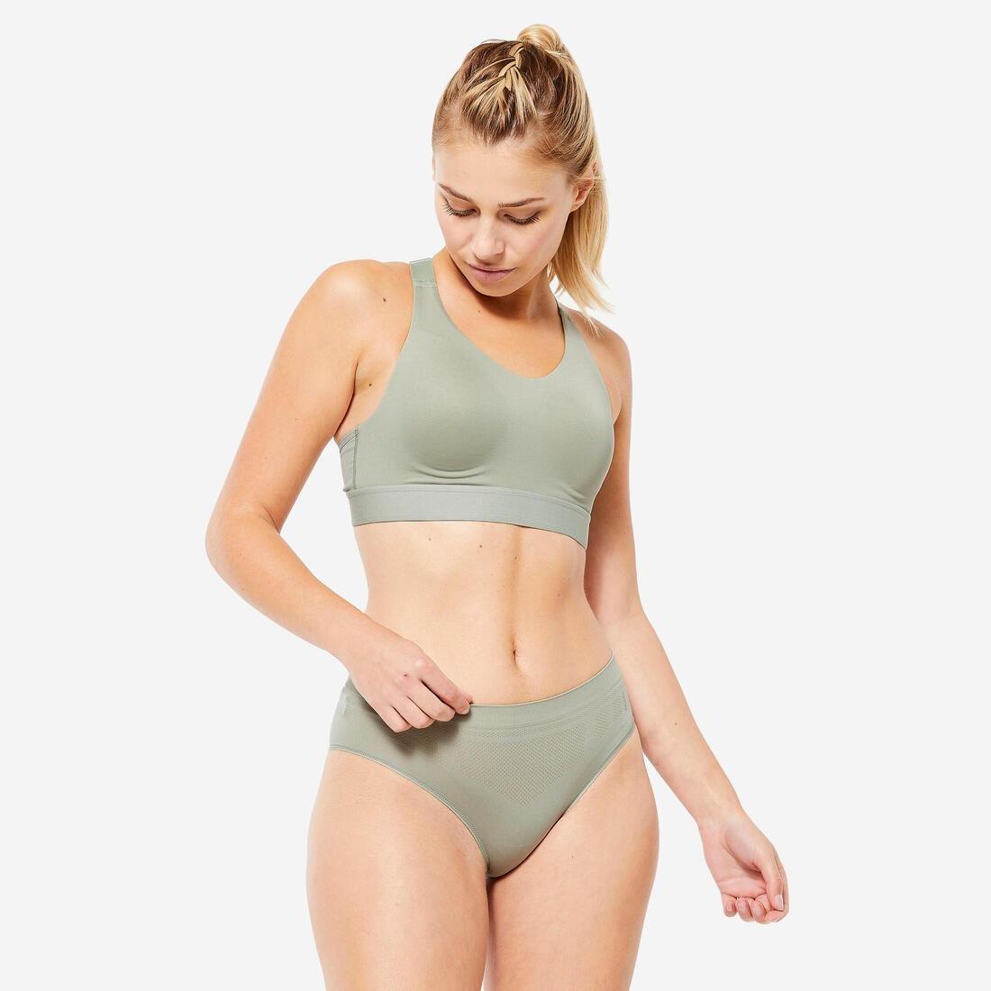 Women Seamless Briefs - Tri-Pack, Grey, No Color, medium