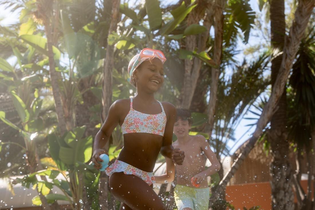 Kids Girls Mesh Swim Cap - Printed Fabric - Size S, Multicolour, No Color, large image number 8